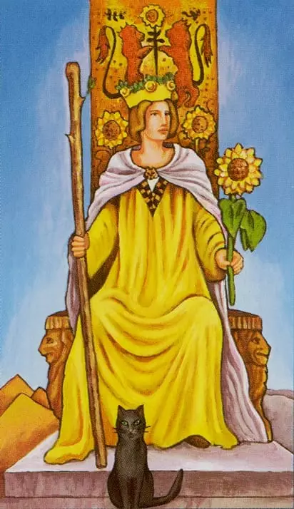 Karty Tarota - Królowa Buław